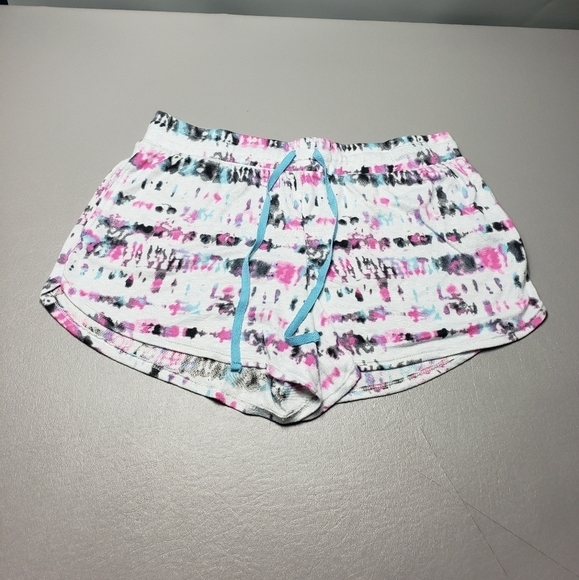 secret treasures colorful tie dye pajama Lounge shorts women's size large - Picture 1 of 8